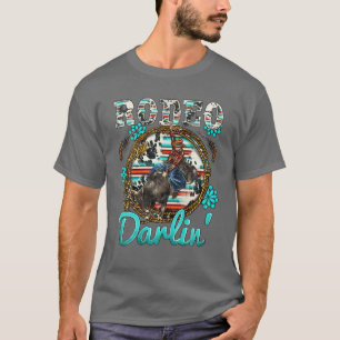 Camiseta Rodeo occidental Darling Turquoise Stone Serape Co