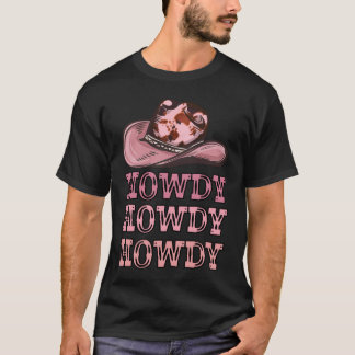 Camiseta Rodeo occidental de Howdy Cowgirl y Cowboy