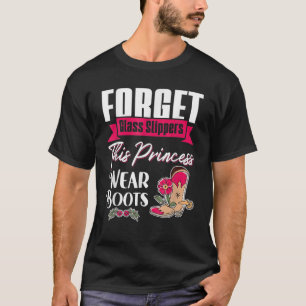 Camiseta Rodeo Olvidó El Deslizador De Vidrio Esta Princesa