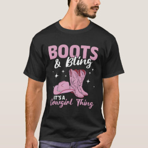 Camiseta Rodeo País Occidental Vaca Sur Boots Bling