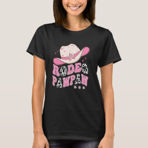Camiseta Rodeo Pawpaw Rosa Vaquera Cumpleaños 1er Familia I