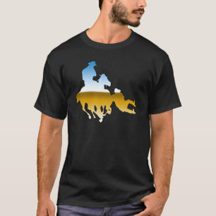 Camiseta Rodeo - persecución de Bull; buey que lucha