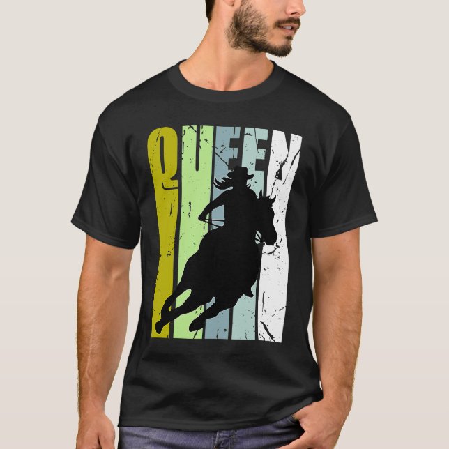 Camiseta Rodeo Queen Barrel Racing Race Racer Women Cowgirl (Anverso)