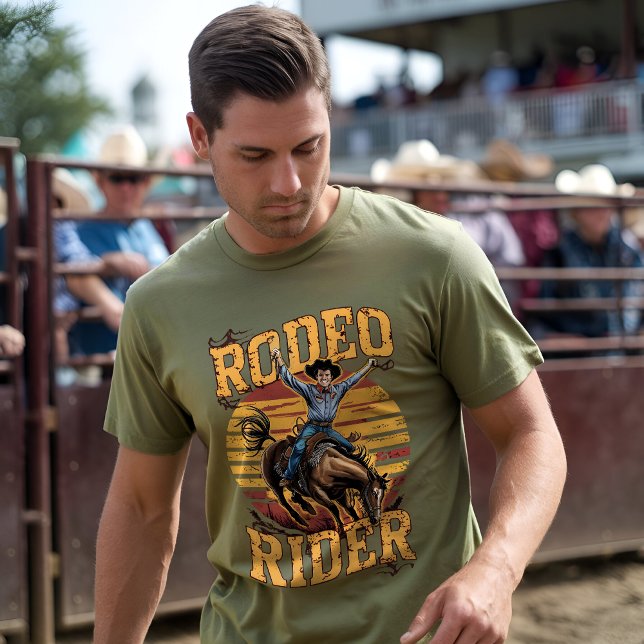 Camiseta Rodeo Rider - Vintage retro Cowboy (Subido por el creador)