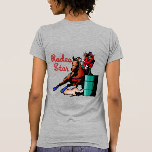 Camiseta Rodeo Star de Carreras de Barriles de Rod