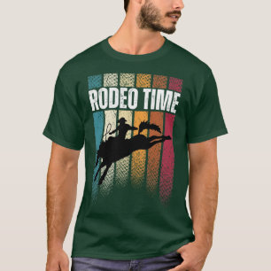 Camiseta Rodeo Time Bareback Viajando Cowboy Occidental