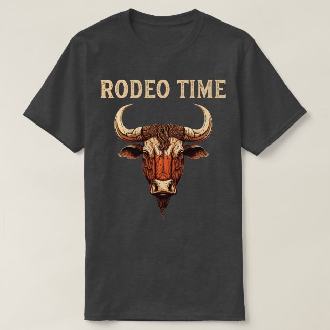 Camiseta Rodeo Time Bull Riding Cowboy Bull Rider (Diseño del anverso)