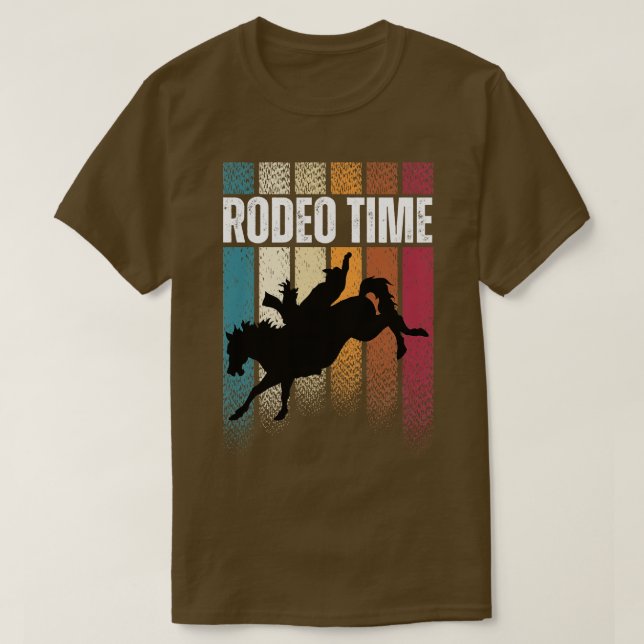 Camiseta Rodeo Time Western Cowboy Bareback Riding (Diseño del anverso)