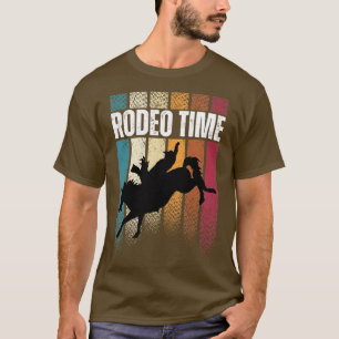 Camiseta Rodeo Time Western Cowboy Bareback Riding