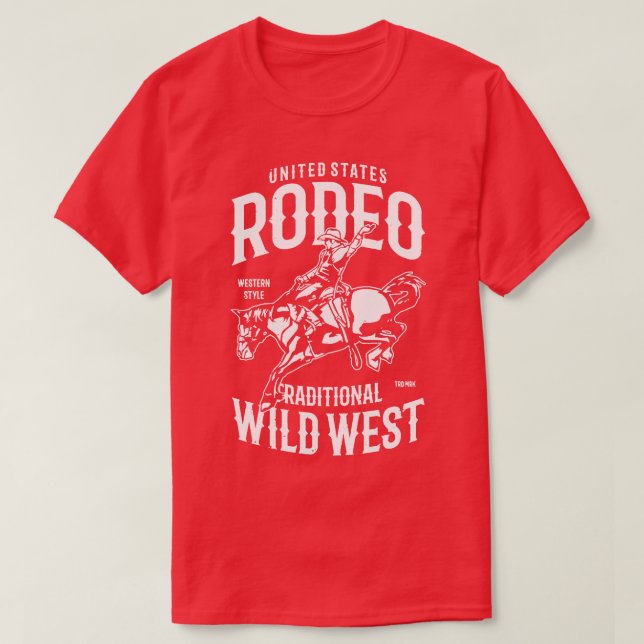 Camiseta Rodeo Wild West (Diseño del anverso)