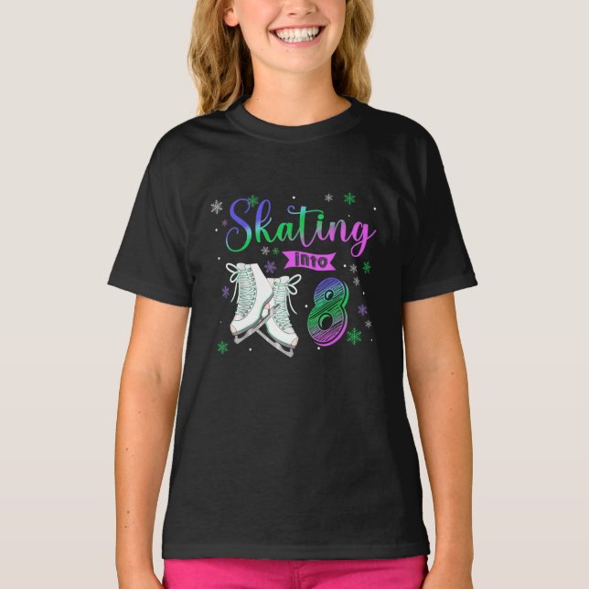 Camiseta Rodillo de patinaje sobre hielo Familia Chica de l (Anverso)