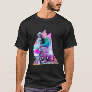 Camiseta Rodin La Estatua Del Pensador Vaporwave Estética G