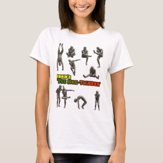 Camiseta Rodin's The Non-Thinker Statue Collage