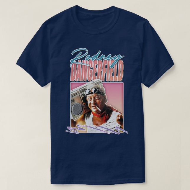 Camiseta Rodney Dangerfield Retro Style Fan Art Design (Diseño del anverso)