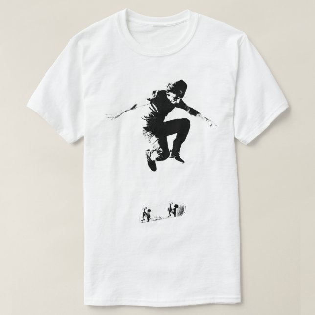 Camiseta Rodney Mullen Treflip B_amp_W Gráfico (Diseño del anverso)