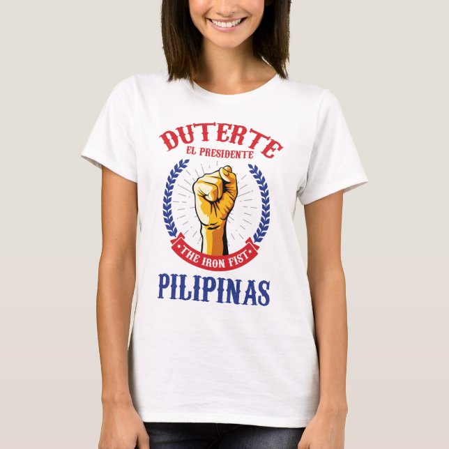 Camiseta Rodrigo Duterte para el presidente de las (Anverso)