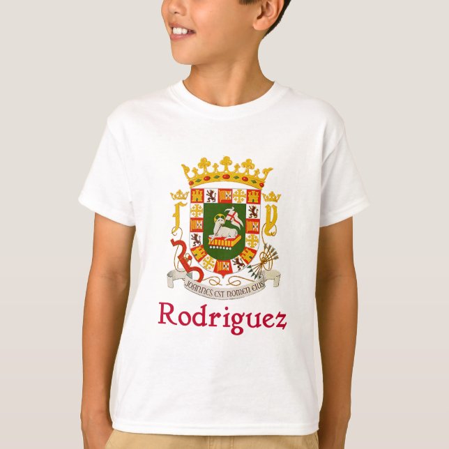 Camiseta Rodriguez Puerto Rico Shield (Anverso)