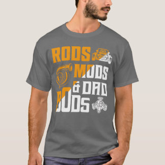 Camiseta Rods Mods Dad Bods Classic Retro Car friends frien