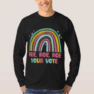 Camiseta Roe su voto Rainbow Retro Pro Election plataforma