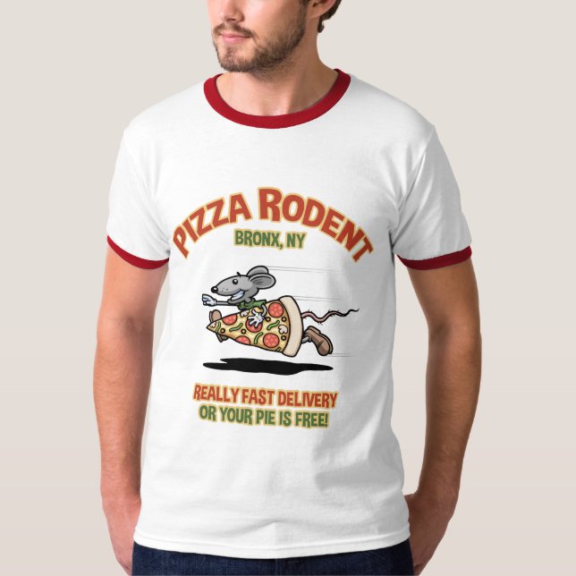 Camiseta Roedor de la pizza (Anverso)