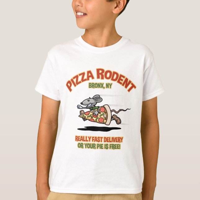 Camiseta Roedor de la pizza (Anverso)