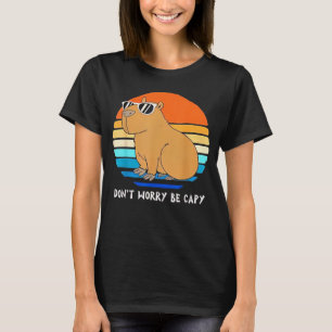 Camiseta Roedor Retro Divertido Capybara No Te Preocupes Sé