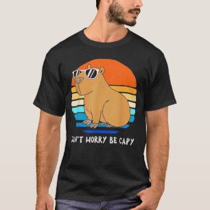 Camiseta Roedor Retro Divertido Capybara No Te Preocupes Sé