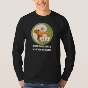 Camiseta Roedores Zen Nunca Estrés Humor de Capybara