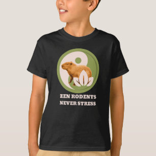 Camiseta Roedores Zen Nunca Estrés Humor de Capybara