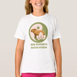 Camiseta Roedores Zen Nunca Estrés Humor de Capybara