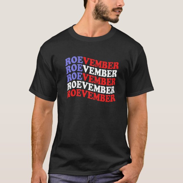Camiseta Roevember American Flag Feminism Pro Choice 1973 F (Anverso)