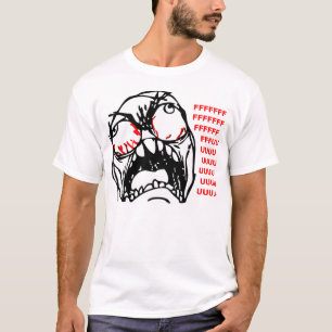 Camiseta rofl estupendo del meme de la cara de la rabia