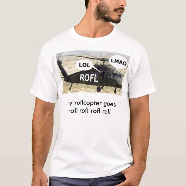 Camiseta roflcopter (Anverso)