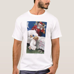 Camiseta Rogación de observación del chica de Santa