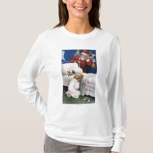 Camiseta Rogación de observación del chica de Santa