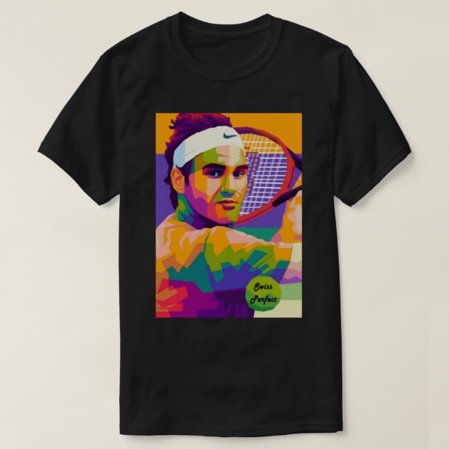 Camiseta Roger Federer Swiss Perfect_ (Diseño del anverso)