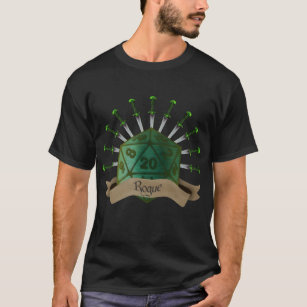 Camiseta Rogue Dungeons and Dragons dice