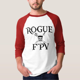 Camiseta Rogue FPV Hombres Escuela Vieja 3/4 Sleeve T Shirt