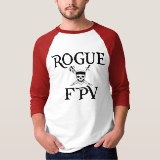 Camiseta Rogue FPV Hombres Escuela Vieja 3/4 Sleeve T Shirt
