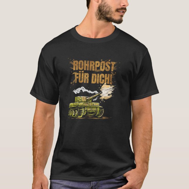 Camiseta Rohrpost für dich German Tank (Anverso)