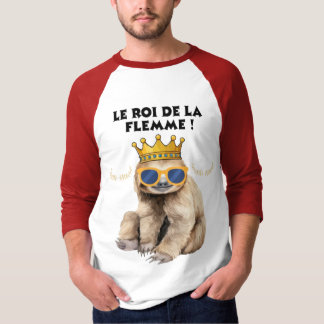 Camiseta roi des Singe Paresseux avec Lunettes de Soleil   