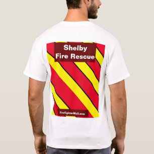 Camiseta Roja/Amarilla del bombero de rescate cont