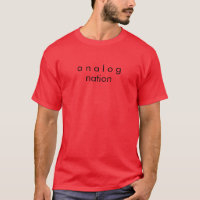 Camiseta roja Analog Nation Audio