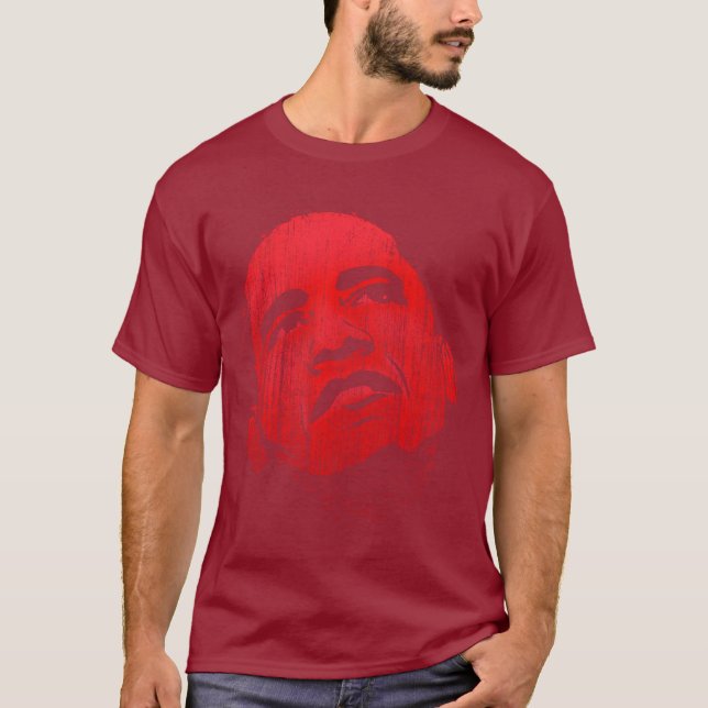 Camiseta roja apenada de Obama (Anverso)