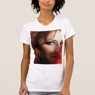 Camiseta roja ardiente