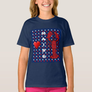 Camiseta Roja Blanca Azul Chicas Langostinos de Ma