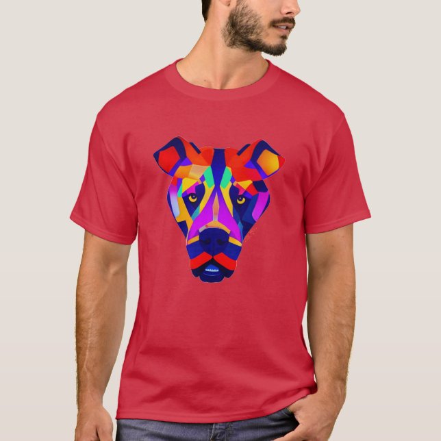 Camiseta roja cardenal de los perros de Alexander (Anverso)