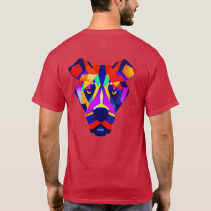 camiseta roja cardenal hombres perro de Alejandro 