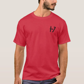 Camiseta roja cardenal veterano militar con bander