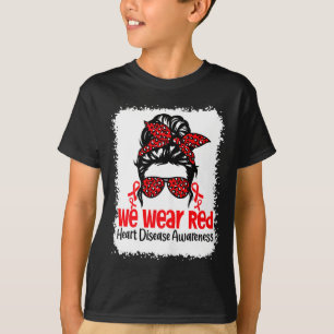 Camiseta roja de apoyo a la conciencia de la enfer